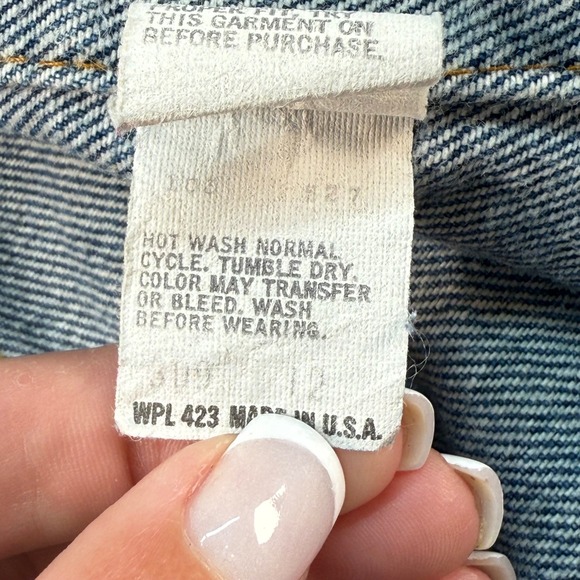Vintage Levis 70506 Denim Trucker Jean‎ Jacket Made In USA Sz 36 80s 90s Classic - Picture 7 of 8